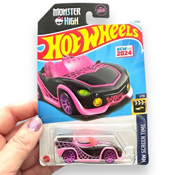 MONSTER HIGH Body Glitter and Hot Wheels GOUL MOBILE 3 Monster High - Picture 2 of 8